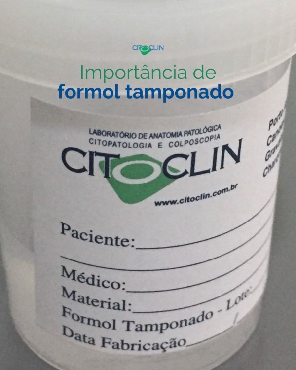 Importância de Formol Tamponado